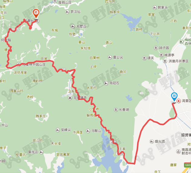 5公里路线详情:岭秀湖街—八面山路—萧史街—招贤路—湾里智慧公路—