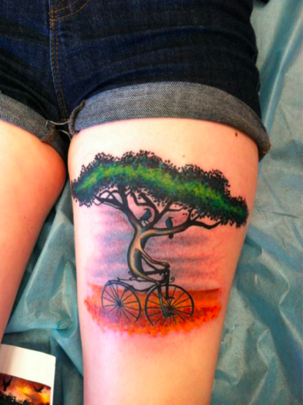 自行车纹身有多美？看完我也想纹一个