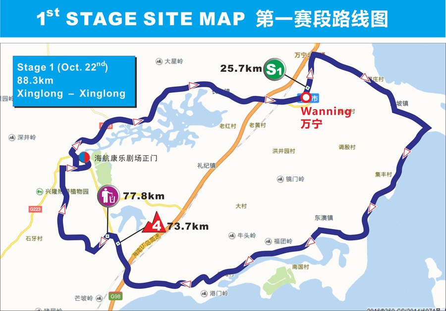 环岛赛｜跟着线路逛海南 万宁绕圈赛