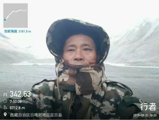 景德镇69岁老人独自入藏 82天骑行8000多公里