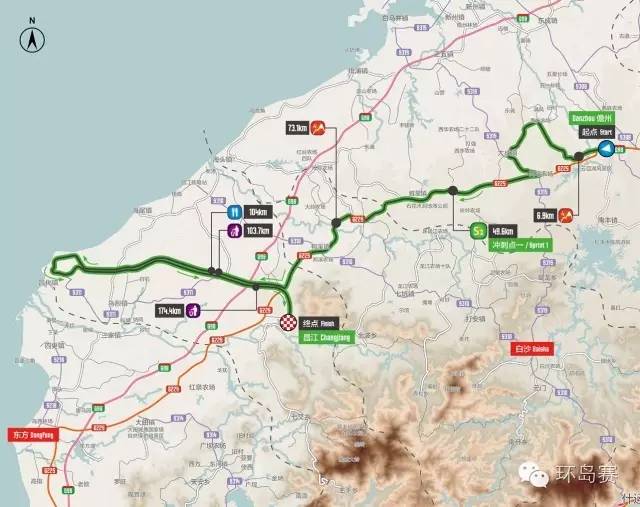 环岛赛｜跟着线路逛海南  第五赛段儋州-昌江