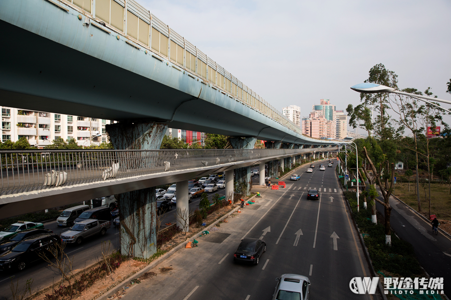 通車倒計時！ 野途傳媒高清航拍國內(nèi)首條空中自行車道