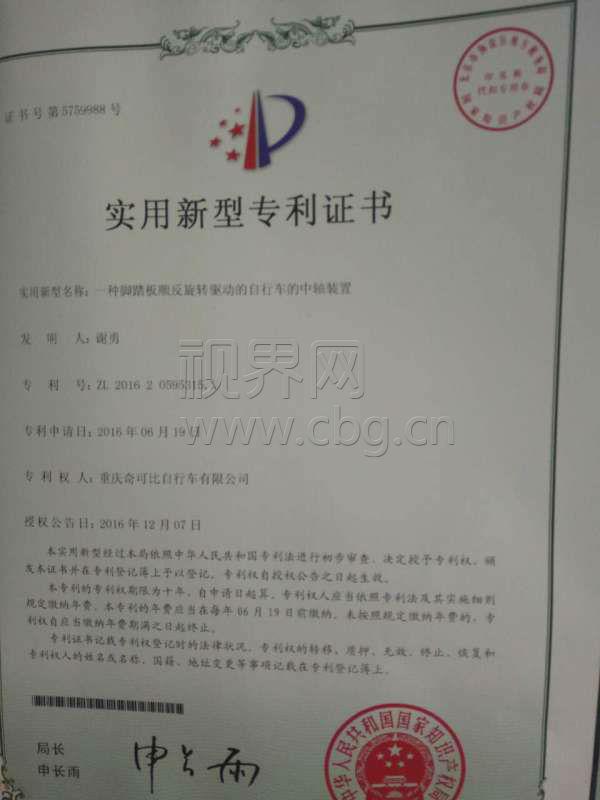 这辆自行车不得了 拥有近十项国家专利而且还省力