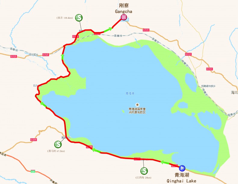 环湖赛第五赛段预告：青海湖—刚察   全程185公里