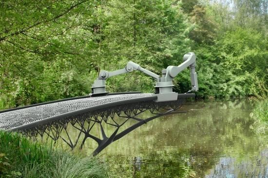 酷爱自行车的荷兰人真会玩，建造了一座3D打印的自行车桥