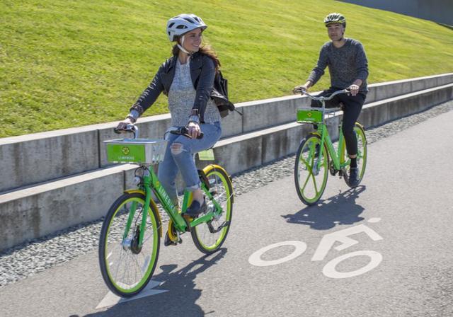 美国共享单车LimeBike推电动单车，最高时速每小时15英里