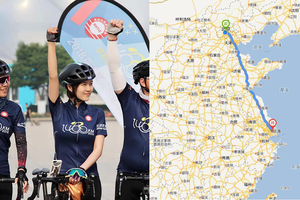 1400公里！美女主播从北京骑行到上海 每天直播6小时