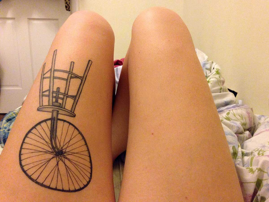 图集｜单车纹身：把自行车变成人体艺术
