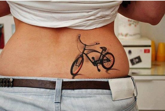 图集｜单车纹身：把自行车变成人体艺术
