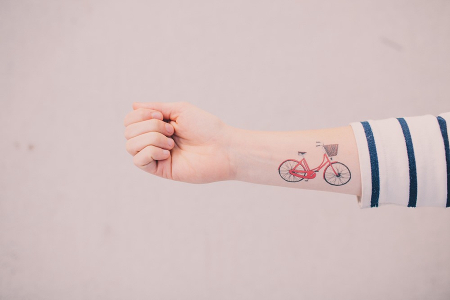 图集｜单车纹身：把自行车变成人体艺术