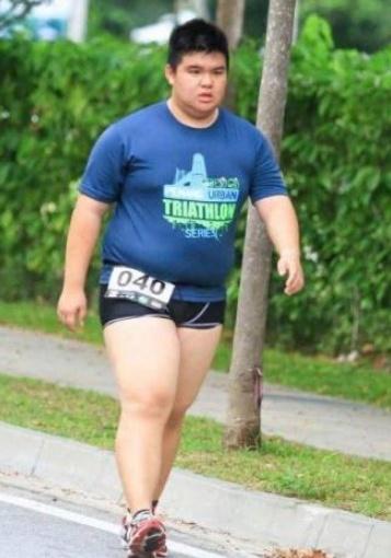 马来西亚小哥减肥3年狠甩48公斤  大胖子变钢铁男