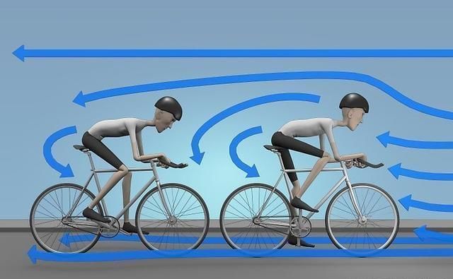 分析自行车比赛中的跟骑：破风手也能获得功率加成