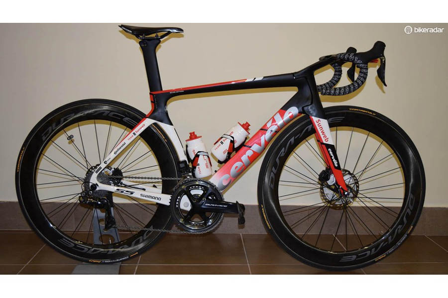 迈克尔-马修斯的2019 cervelo s5自行车: cervélor5,s5,p5套件