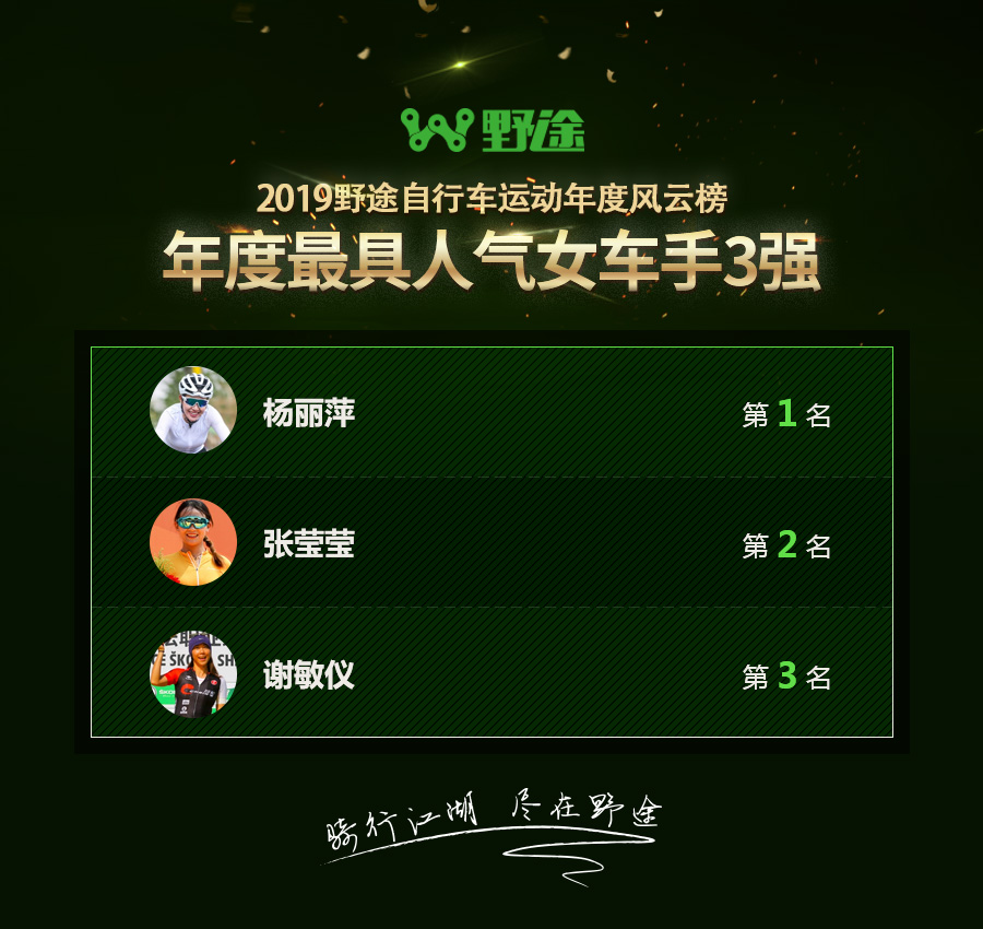 結(jié)果出爐！2019野途自行車運(yùn)動(dòng)年度風(fēng)云榜揭曉