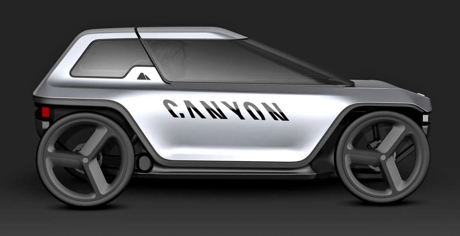 Canyon要造汽车？4轮设计还能上机动车道