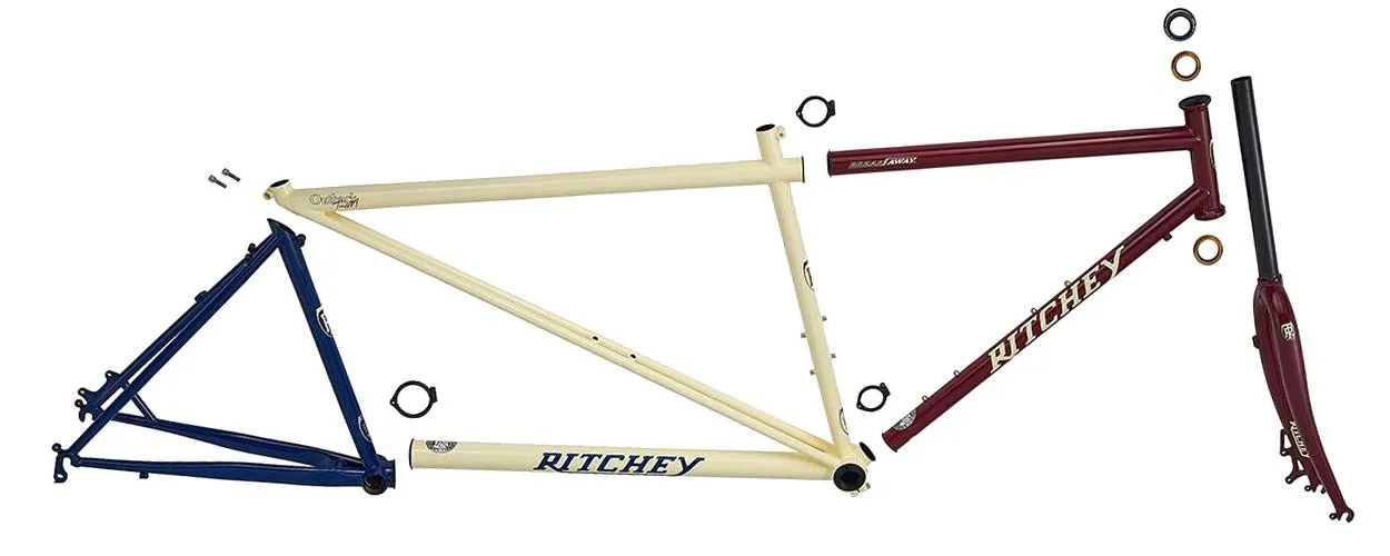 适用Gravel骑行 Ritchey更新双人折叠钢架车