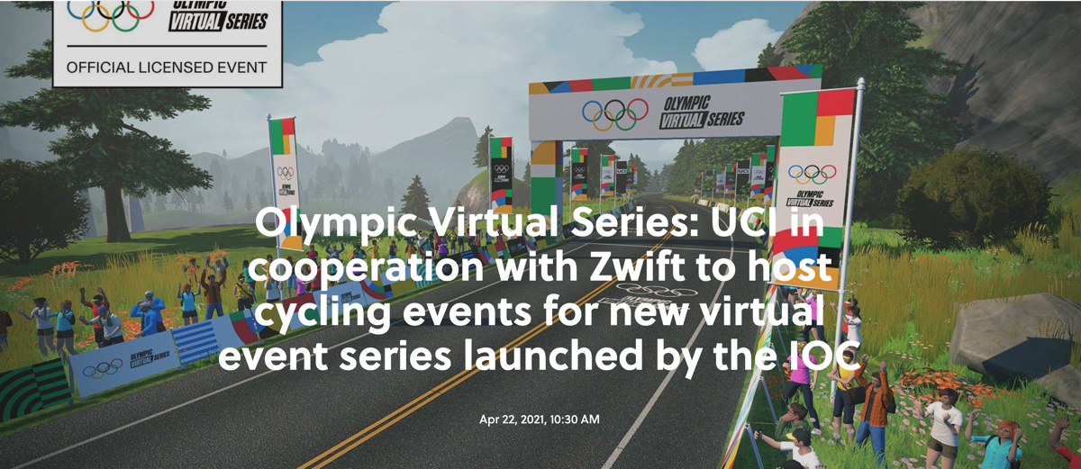 国际奥委会联手UCI和Zwift 将推首届“线上奥运会”