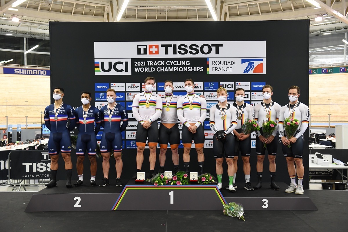 UCI场地世锦赛D1 荷兰连续第四年夺金男子团体争先