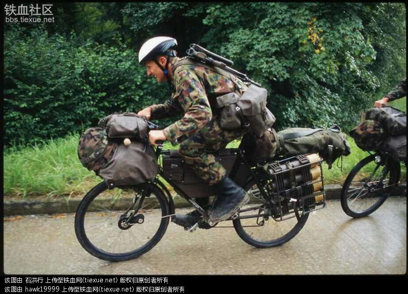 瑞士山地自行车部队:永久中立国的"军中之花"