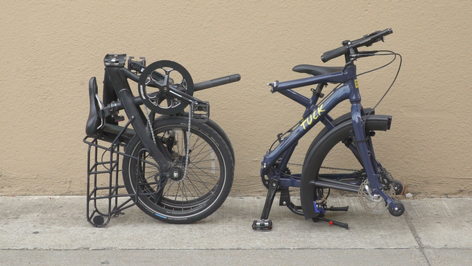 缩小到极致  Tuck Bike推出“分体轮”折叠车