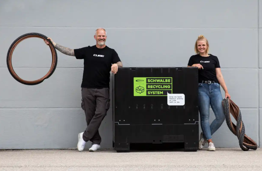 Schwalbe开始生产完全添加回收炭黑的自行车胎
