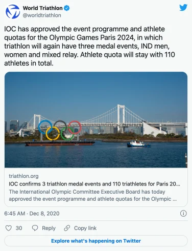 通往巴黎2024之路：鐵人三項(xiàng)奧運(yùn)資格體系詳解