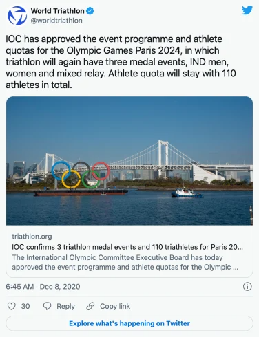 通往巴黎2024之路：铁人三项奥运资格体系详解