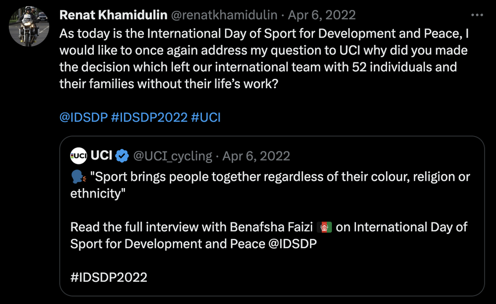 违反政治中立原则 俄罗斯车队将UCI告上法庭
