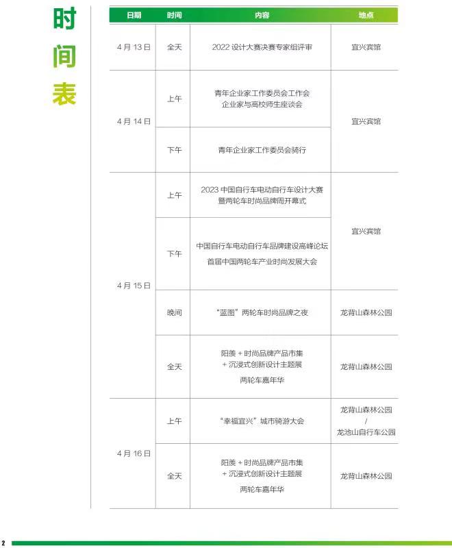 2023两轮车时尚品牌周将在江苏宜兴隆重登场