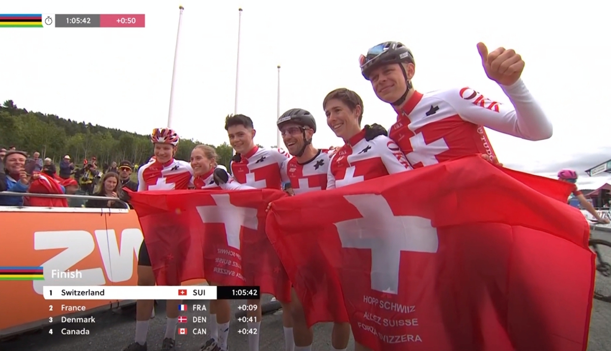 山地世锦赛：瑞士团体接力成功卫冕