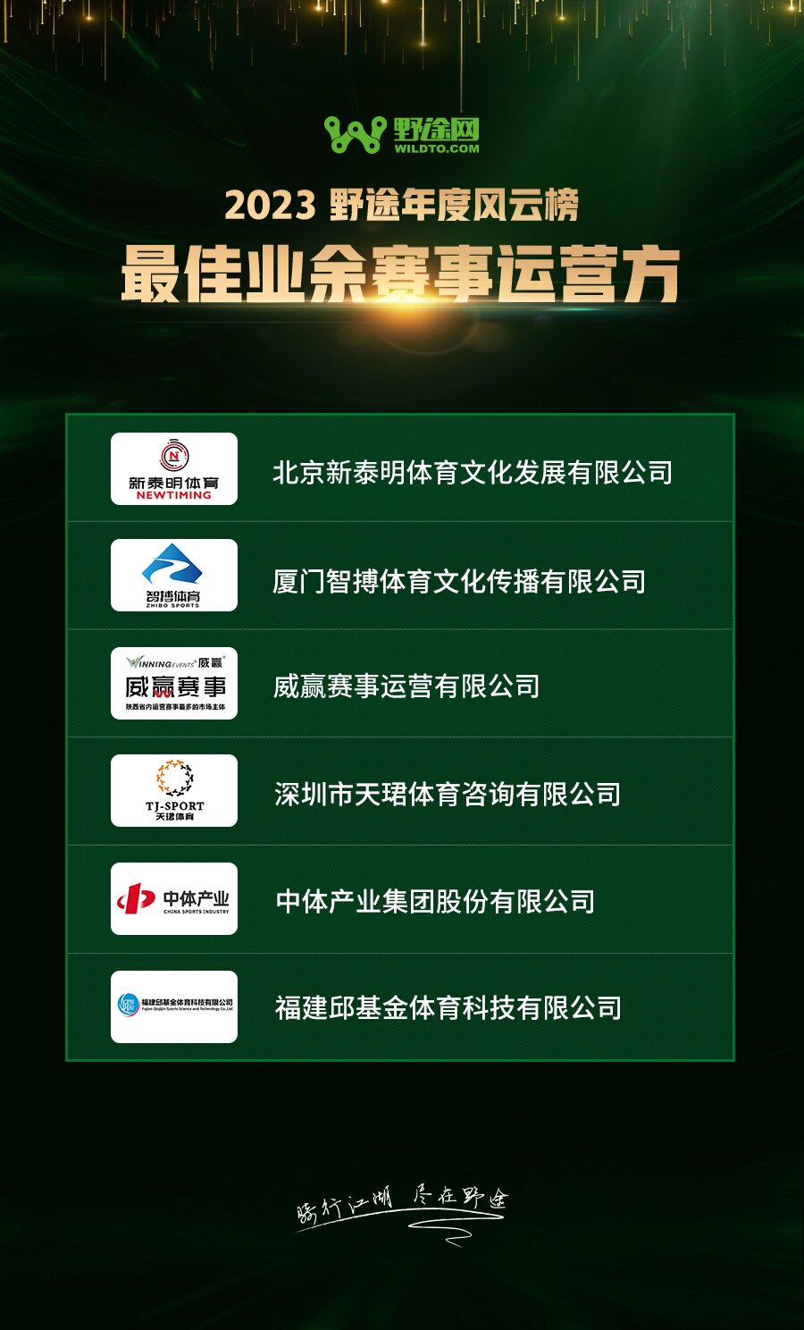 煥生機(jī)  新力量  2023野途年度風(fēng)云榜重磅出爐