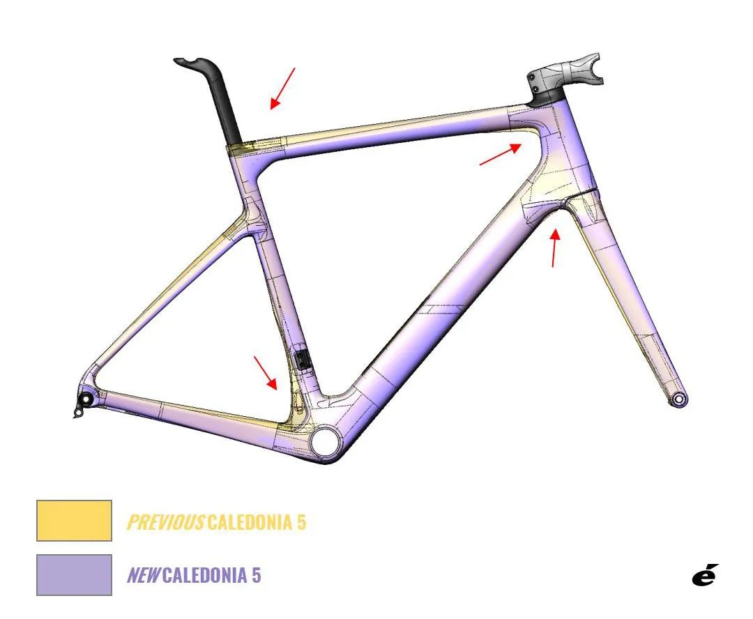 新增下管储物仓 Cervélo推出Caledonia-5