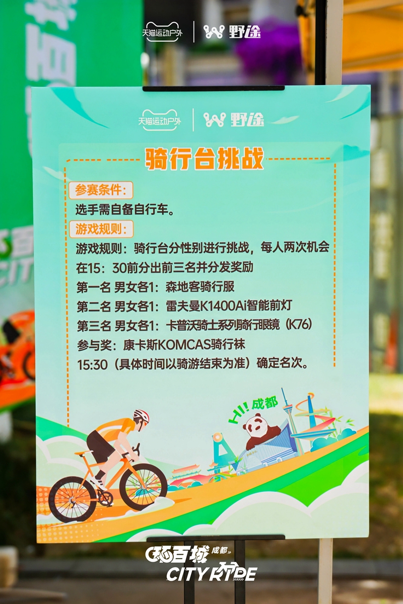 骑聚蓉城 天猫X野途环百城CITYRIDE成都站完美落幕
