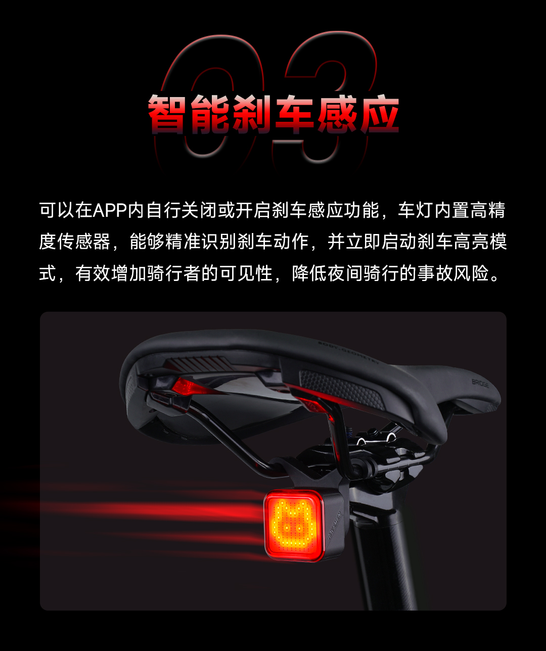 雷夫曼NT401表情尾灯，解锁你的专属骑行表情