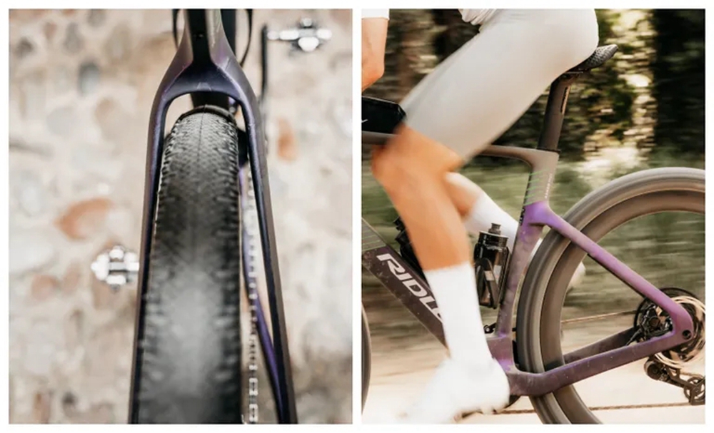 可容纳 58 毫米宽胎  Ridley 全新 Kanzo Fast 砾石车