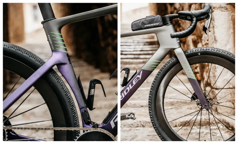 可容纳 58 毫米宽胎  Ridley 全新 Kanzo Fast 砾石车